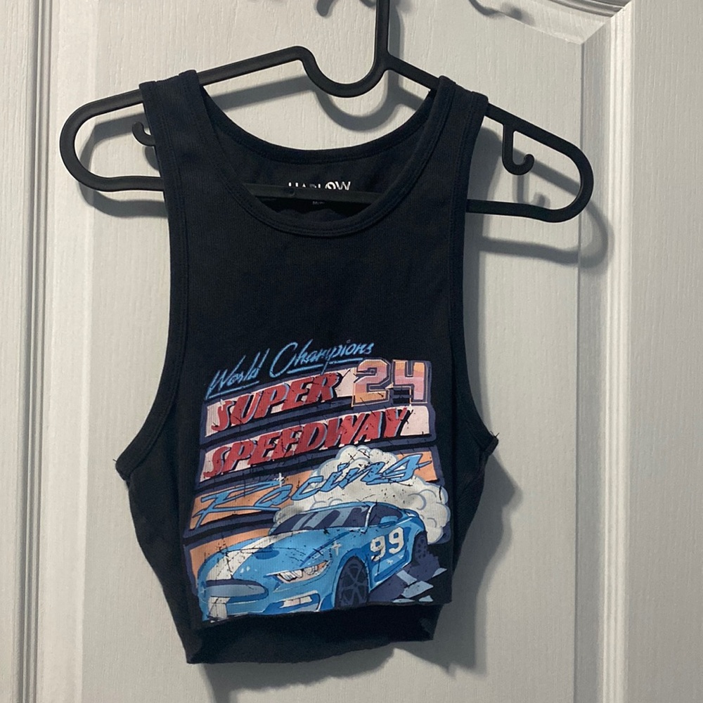 Harlow Speedway Cropped Tee